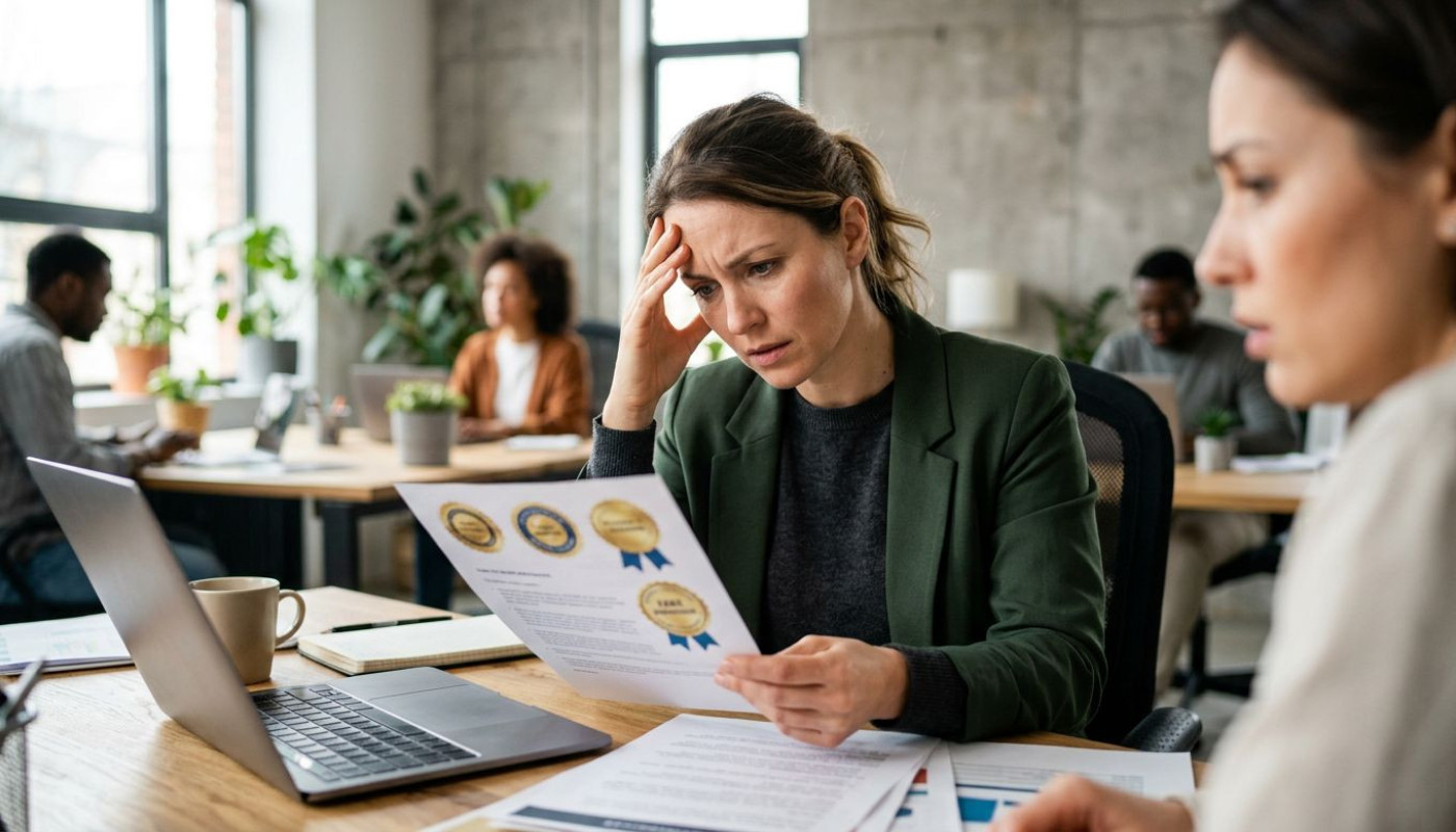 Warum Werbung mit gefälschten Arbeitgebersiegeln gefährlich sein kann